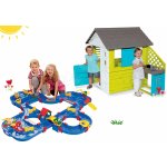 Smoby set domeček Pretty Blue a AquaPlay vodní dráha AquaPlay'n Go v kufříku 810703-17 – Zboží Dáma