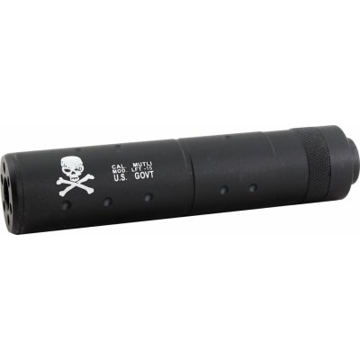 Warrior Kovový tlumič E Lebka 145x30 mm – Zboží Dáma