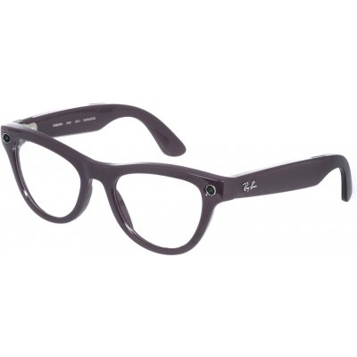 Meta RAY-BAN Meta Skyler Standard Smart Glasses Gen 2 - Shiny Mystic Violet, Clear to Amethyst T 0RW40146701CH52 – Zboží Živě