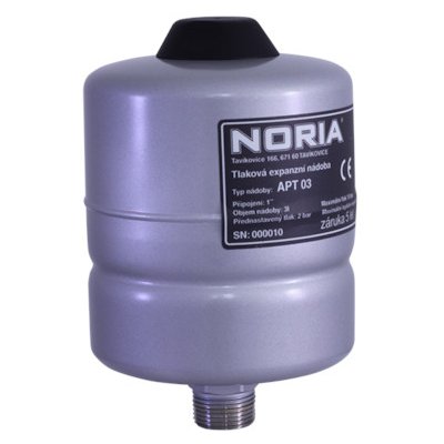 NORIA Tlaková nádoba APT-3 s butylovou membránou - 3 litry, vertikální model 988138 – Zbozi.Blesk.cz