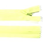Spirálový zip no.3 skrytý nerozepínací 60cm - více barev color: 628 neonově žlutá – Hledejceny.cz