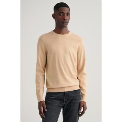 Gant Cotton Cashmere C-neck zelená – Sleviste.cz