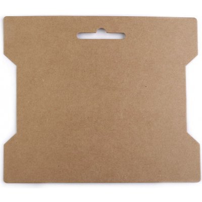 Prima-obchod Papírová karta 14x16,3 cm, barva 2 hnědá přírodní – Hledejceny.cz