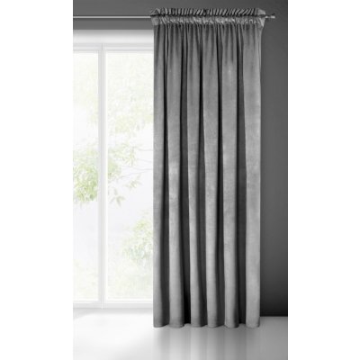 HOTOVÝ ZÁVĚS MELANIE NA PÁSCE 140X270 CM ŠEDÁ OCELOVÁ – Sleviste.cz