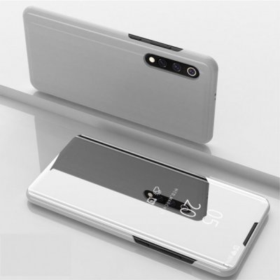 Pouzdro JustKing zrcadlové flipové Xiaomi Mi 9 - stříbrné – Zboží Mobilmania