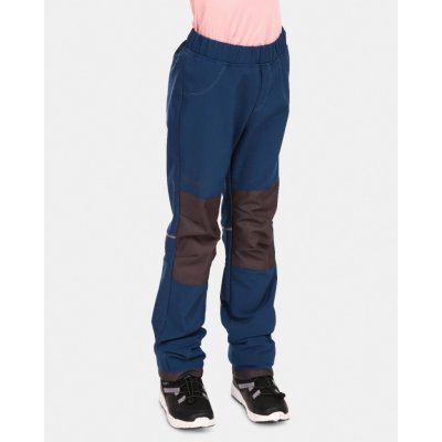 Kilpi RIZO J Dětské softshellové outdoorové kalhoty tmavě modrá – Zboží Mobilmania
