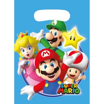 Amscan Party tašky Super Mario 8 ks