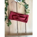 Jsem máma Čelenka s uzlem Merino Červená – Zboží Dáma