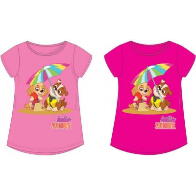 Paw Patrol tlapková patrola Licence dívčí tričko Paw Patrol PAW 235 světle růžová růžová – Zboží Mobilmania