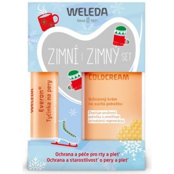 Weleda výživný krém Coldcream 30 ml + Tyčinka na rty Everon 4,8 g dárková sada