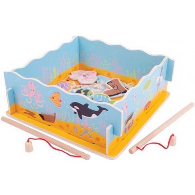 Multitoys Bigjigs Toys dřevěná hra magnetické chytání rybiček – Zboží Dáma