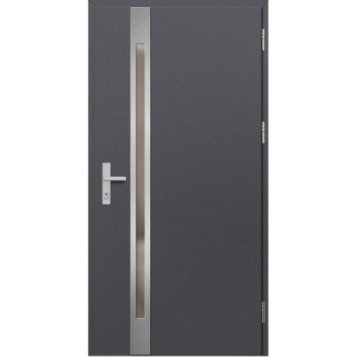 Erkado vchodové dveře Langen 1 Hladký Antracit 80 x 207,5 cm – Zboží Mobilmania