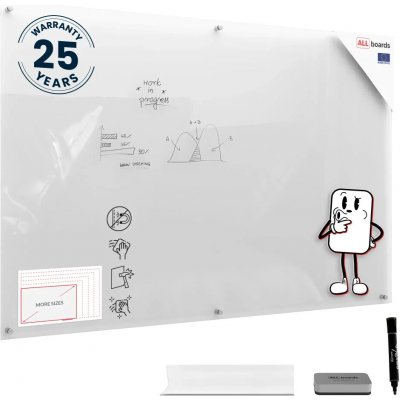 Allboards TT Skleněná tabule TRANSPARENTNÍ 180 × 120 cm – Sleviste.cz
