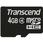 Transcend microSDHC 4 GB Class 4 TS4GUSDHC4 – Sleviste.cz