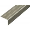 Podlahová lišta Acara schodová lišta AP5 hliník elox titan 20 mm 2,7 m