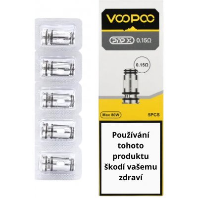 VooPoo PnP-X žhavící hlava 0,15ohm 5ks – Zboží Mobilmania