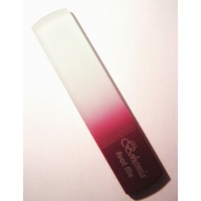 Bohemia Crystal škrabka na paty dvojí hrubost -160 mm červená