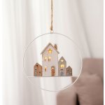 Boltze Závěsný kruh a světelné domky bílý – Sleviste.cz