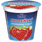 Choceňská mlékárna Choceňský smetanový jogurt jahoda 150 g – Hledejceny.cz