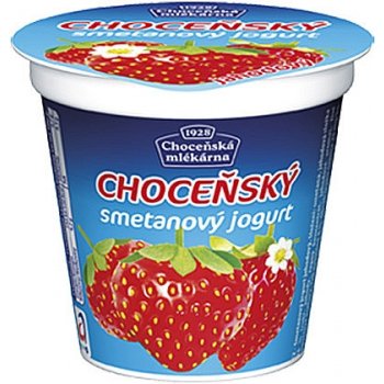 Choceňská mlékárna Choceňský smetanový jogurt jahoda 150 g