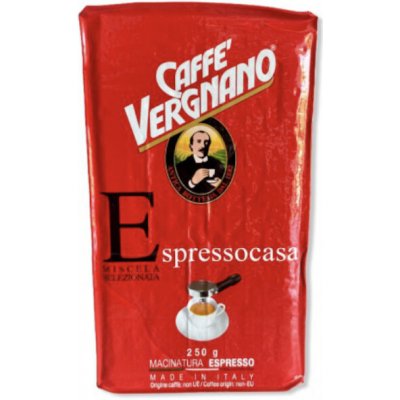 Vergnano Espresso Casa mletá 250 g – Hledejceny.cz