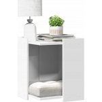 VidaXL Domeček pro kočky čtvercový bílý 42 x 42 x 51 cm – Zbozi.Blesk.cz