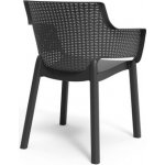 KETER EVA zahradní židle, 57,7 x 62,5 x 79 cm, grafit 17210109 – Zboží Mobilmania