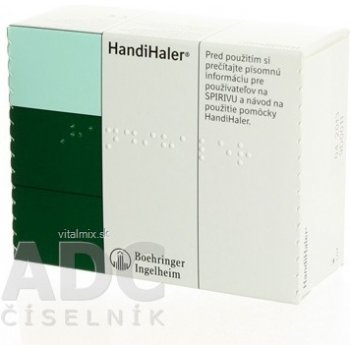 HandiHaler inhalátor inhalační aplikace kapslí přípravku Spiriva 1 ks