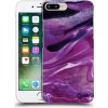 Pouzdro a kryt na mobilní telefon Apple Pouzdro Picasee silikonové Apple iPhone 8 Plus - Purple glitter čiré