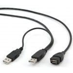 Gembird CCP-USB22-AMAF-3 2x USB 2.0 A male - 1x USB 2.0 A female, 0,9m – Hledejceny.cz