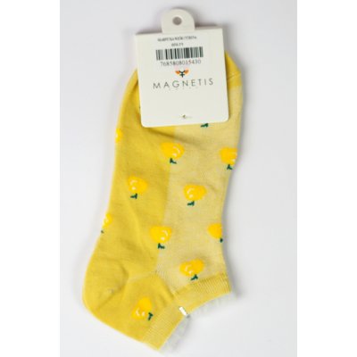 Dámské vzorované ponožky Citrón Žlutá