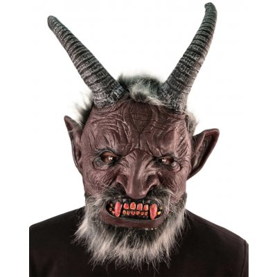 Maska čert Belzebub s vlasy a vousy – Zboží Dáma