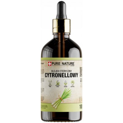 Pure Chemical esenciální olej CITRONELA bez přísad 100 ml – Hledejceny.cz
