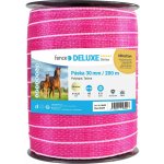 Páska pro elektrický ohradník, šířka 30 mm, růžovo-bílá, délka 200 m – Sleviste.cz