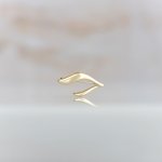 Lillian Vassago Zlatá brož s motivem listu LLV22-GBR009 – Zboží Dáma