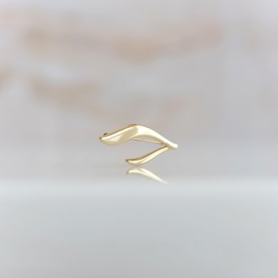 Lillian Vassago Zlatá brož s motivem listu LLV22-GBR009 – Zboží Dáma