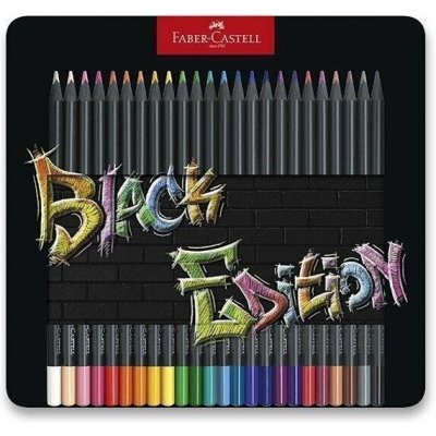 Faber - Castel Black Edition Pastelky v plechové krabičce 24 ks – Zbozi.Blesk.cz