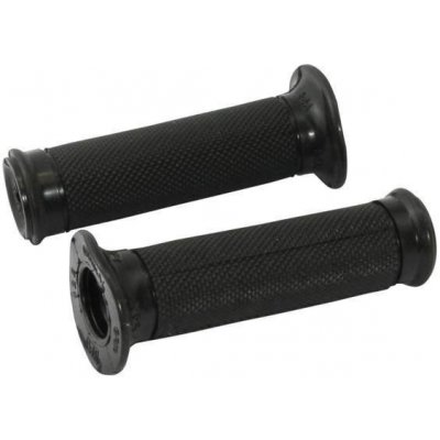 Gumové gripy na motorku Racing Rippled, černé, rozměr 22mm levý, 25 pravý, 120 mm – Hledejceny.cz