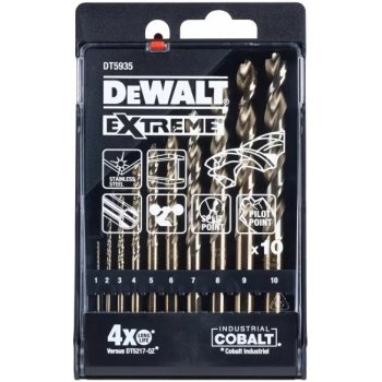 Kobaltové vrtáky DeWalt Extreme Cobalt 10 kusů od 1 034 Kč - Heureka.cz