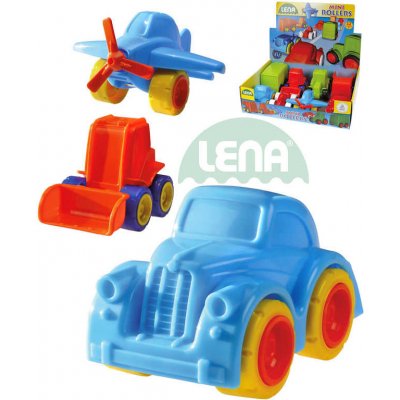 Lena Baby autíčko Mini Roller 11cm dopravní prostředky 8 druhů plast ln06903 – Zboží Mobilmania