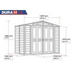 Duramax DuraMate 3,9 m² béžový Zahradní domek + podlahová konstrukce model 00184 8x6´ – Zboží Dáma