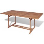 OMAXI 559085 Zahradní stůl 180 x 90 x 75 cm masivní teakové dřevo – Hledejceny.cz