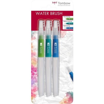 Tombow Vodní štětec Water Brush - sada 3 ks – Zboží Mobilmania