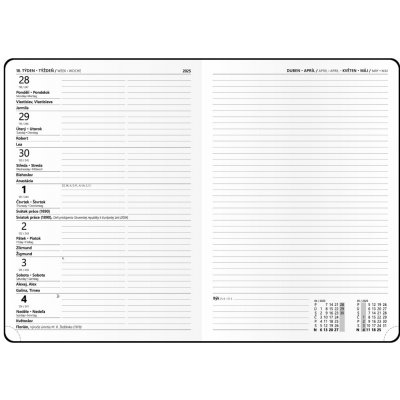 Baloušek Zoro Flexi A5 Týdenní 2023 okrový – Zboží Živě