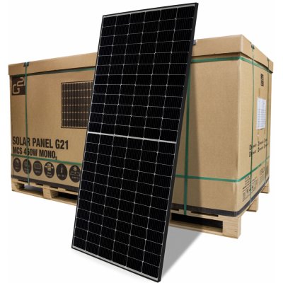 G21 Solární panel MCS Linuo Solar 450W 635546 mono černý rám – Hledejceny.cz