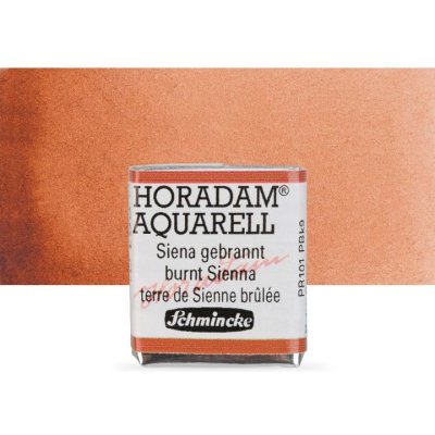 Schmincke Horadam akvarelové barvy v poloviční pánvičce 661 pálená sienna – Hledejceny.cz