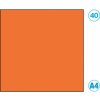 Papírová čtvrtka Papír A4 barevný oranžový tmavě Folia