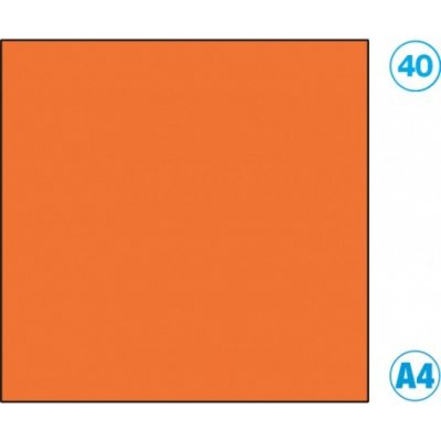 Papír A4 barevný oranžový tmavě Folia – Zboží Mobilmania