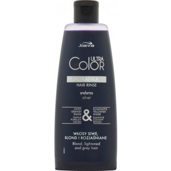 Joanna Ultra Color Silver Hair Rinse tónovací vlasová voda přeliv stříbrná 150 ml