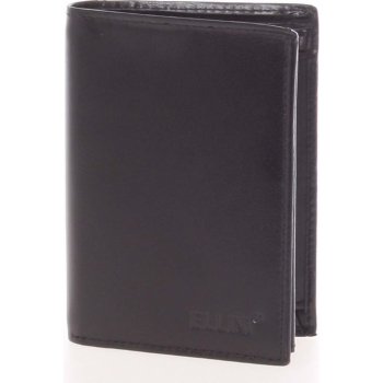 Ellini Elegantní pánská kožená volná peněženka černá Noran černá